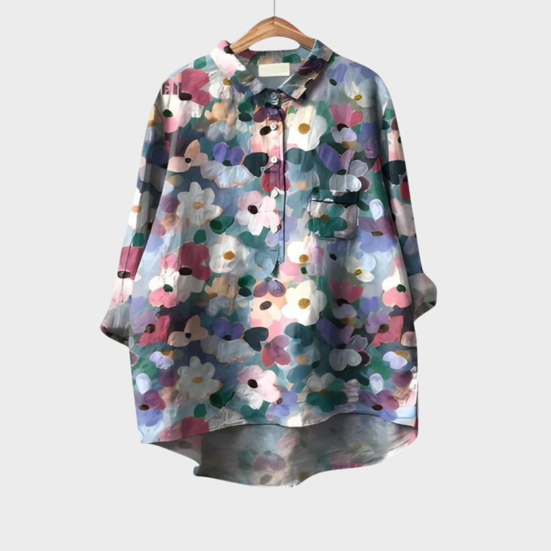 NOÉLINE™ | DELIKAT BLOMSTER BLUSE