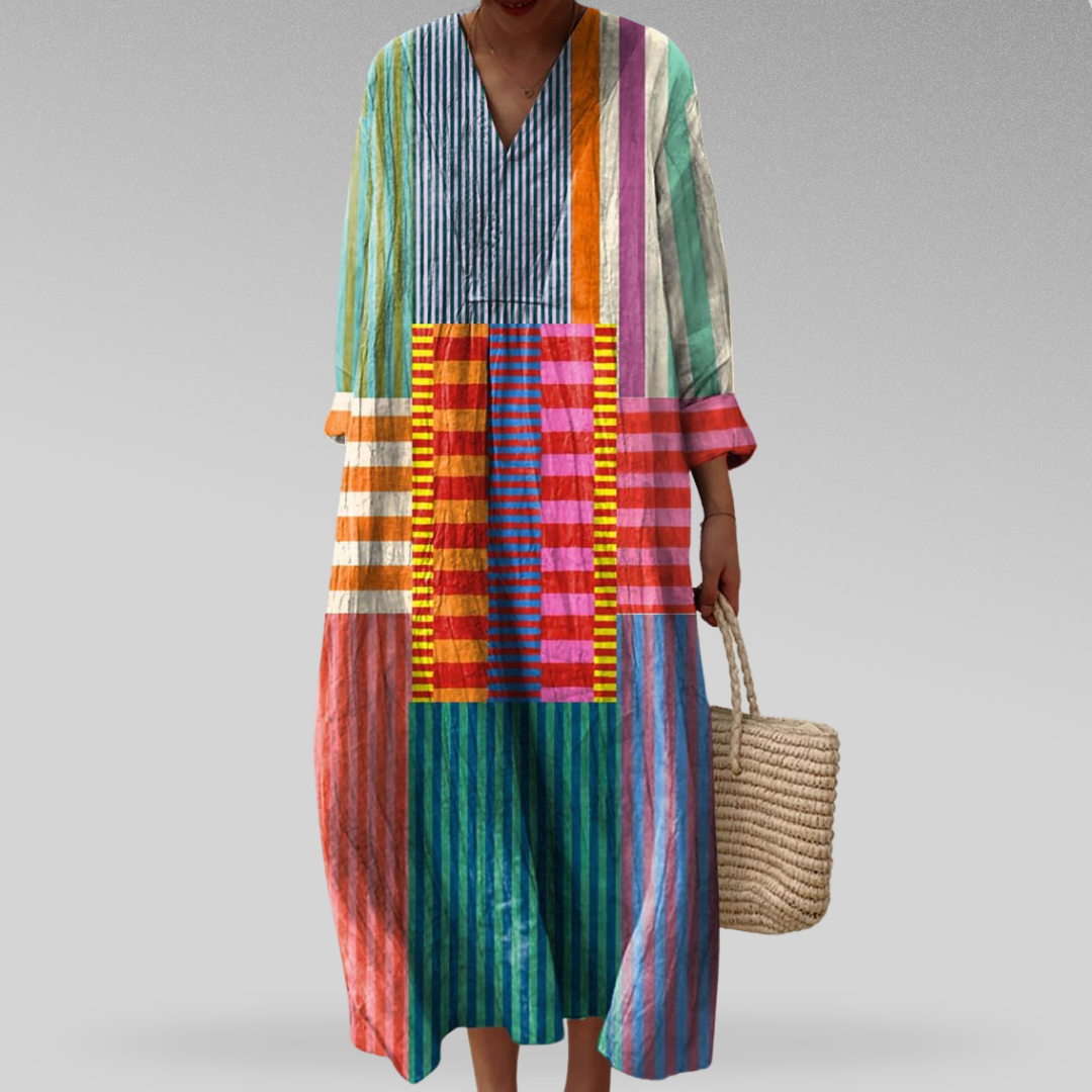 LIA™ | ELEGANT GEOMETRISK SOMMERKJOLE