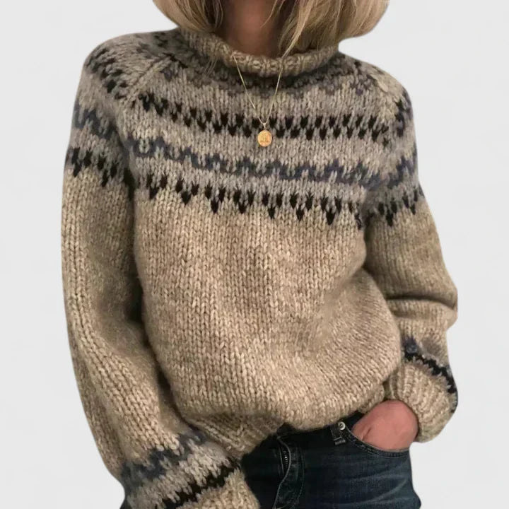 MARY™ | KOSELIG STRIKKEGENSER — Grå