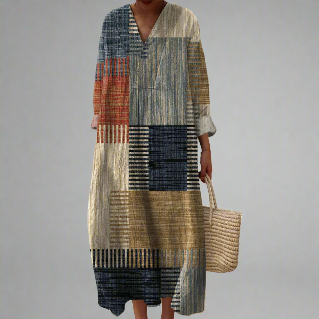JULIE™ | MODERNE GEOMETRISK MIDI-KJOLE
