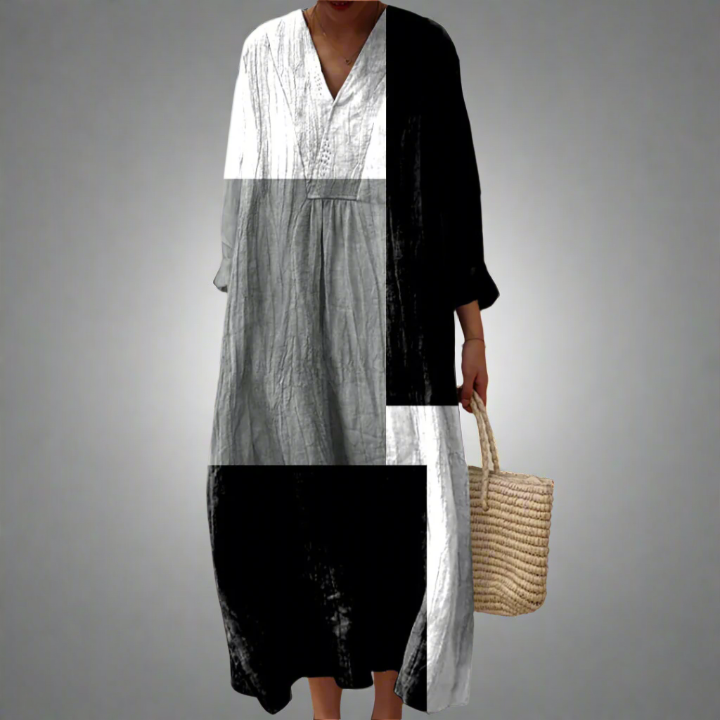 DAHLIA™ | ELEGANT GEOMETRISK MIDI-KJOLE