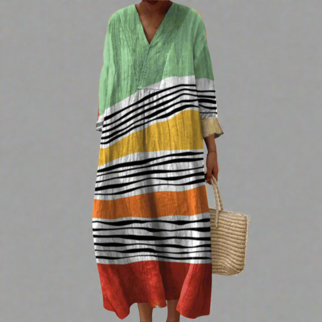 IZABELLA™ | ELEGANT GEOMETRISK SOMMERKJOLE
