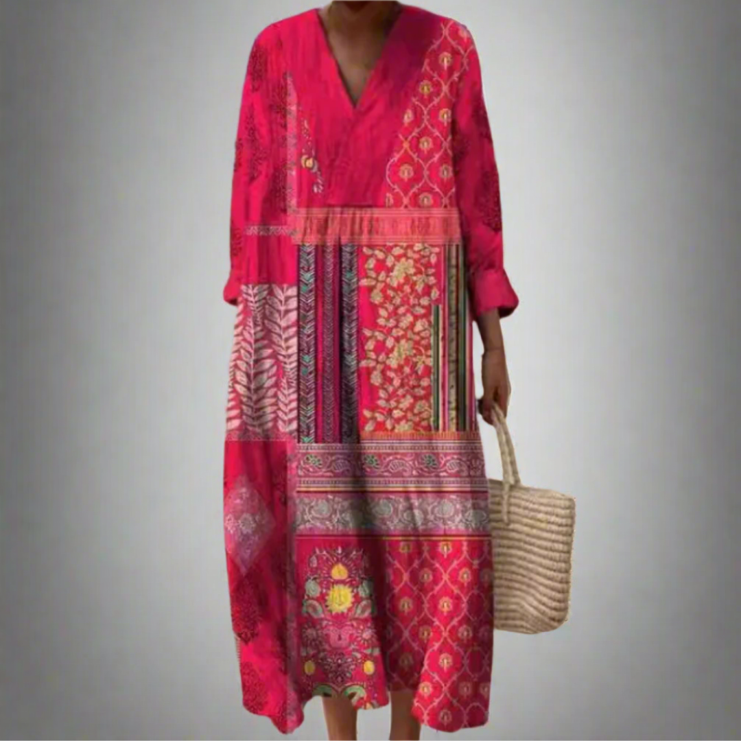 FRANCES™ | GEOMETRISK ELEGANT SOMMERKJOLE