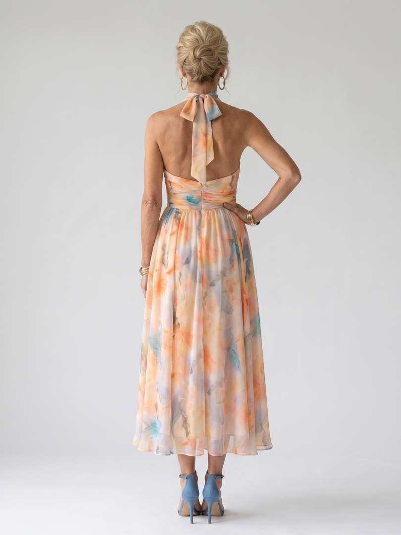 Elin | Myk Halter Midikjole