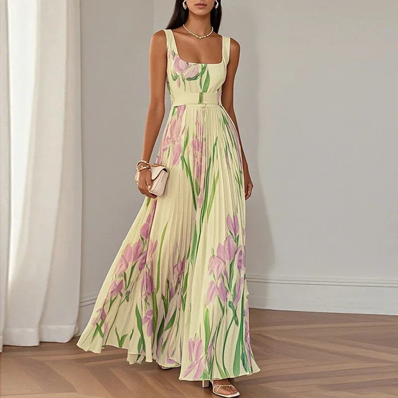Isla | Elegant blomstrete maxikjole