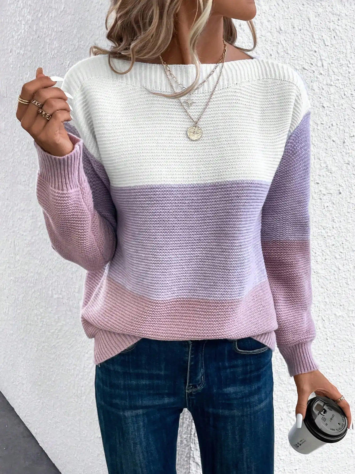MAEVE™ | KOSELIG STRIKKEGENSER — Lilla