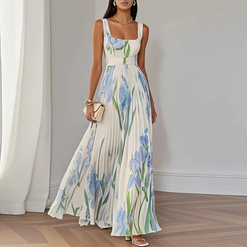 Isla | Elegant blomstrete maxikjole