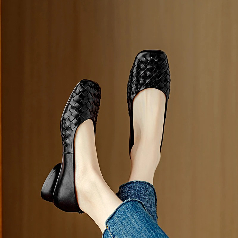 MARCELLE™ | ELEGANTE FLATE SKO — Svart