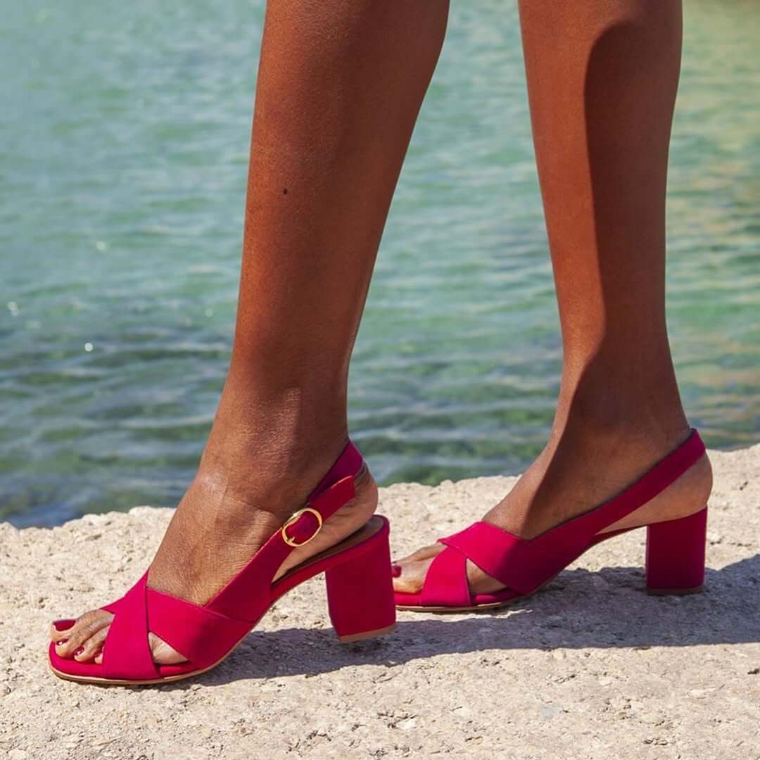 MARTHA™ | SOMMERSANDALER — Rød