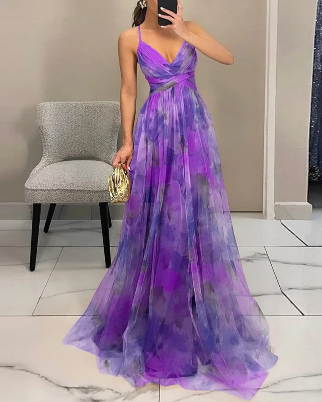 LIDIA™ | ELEGANT MIDIKJOLE — Lilla