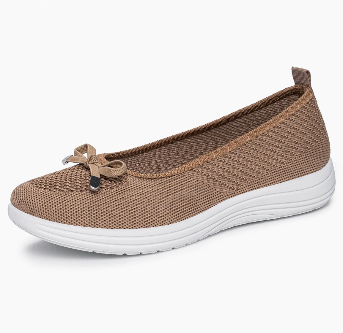 AMELIE™ | STRIKKEDE SLIP-ON SKO — Warm Sand