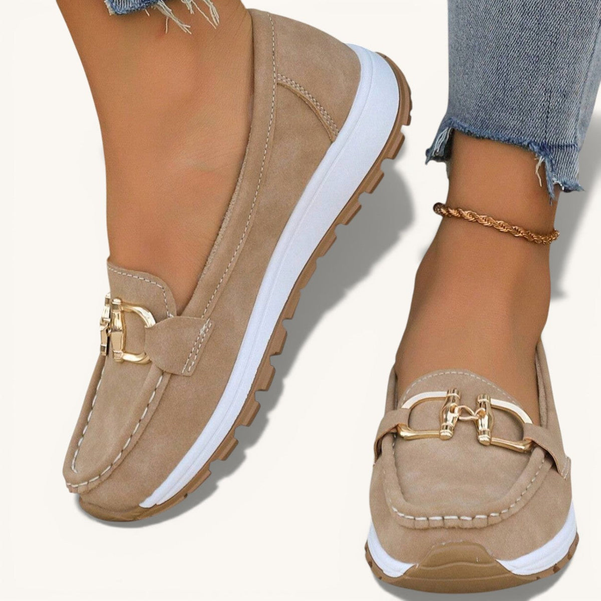 ÅSNE™ | Flate Spenne Loafers