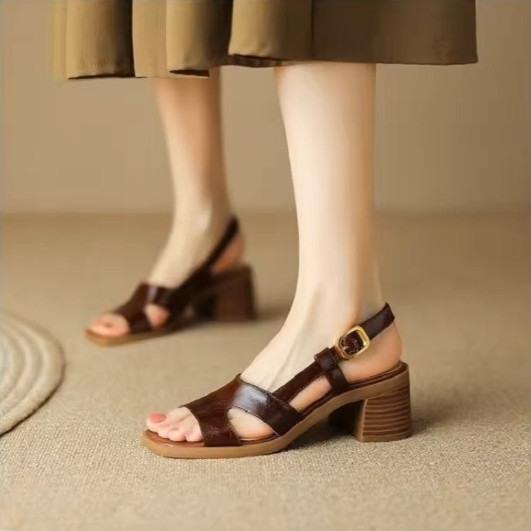 ELEONORA™ | KOMFORTABLE LÆRSANDALER