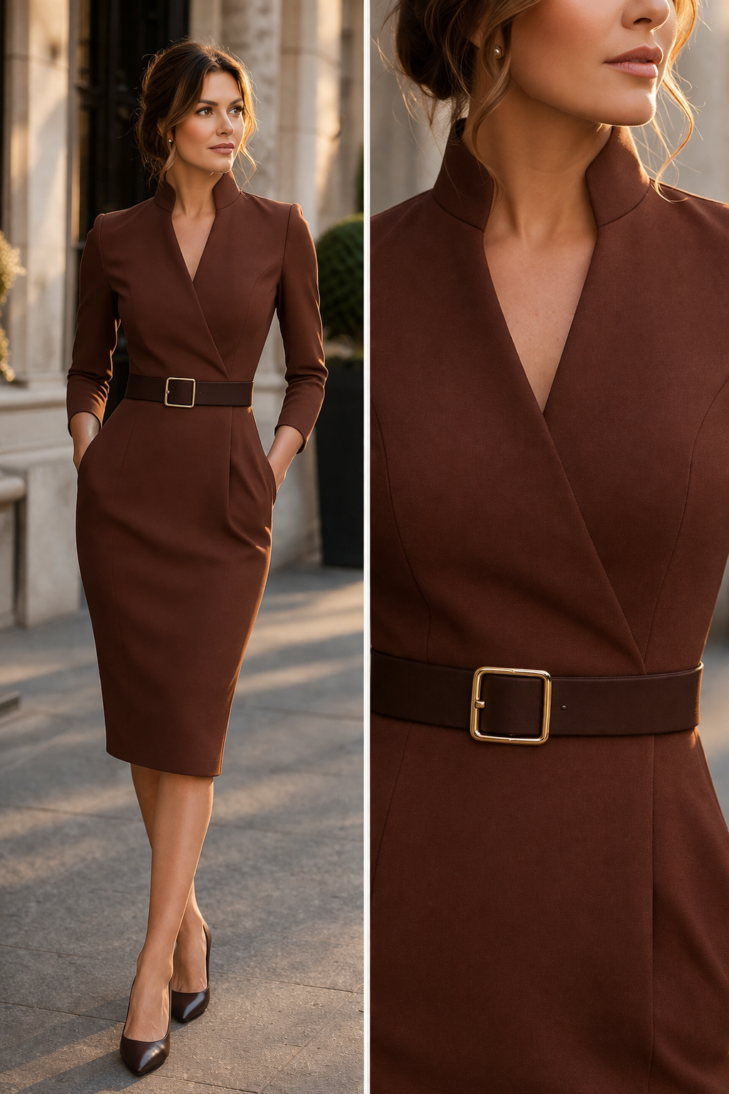 NATALIA™ | ELEGANT MIDIKJOLE