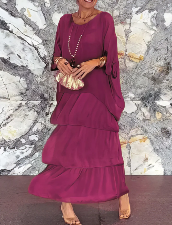 Bonnie – Elegant flytende maxikjole