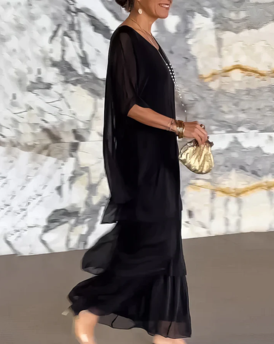 Bonnie – Elegant flytende maxikjole