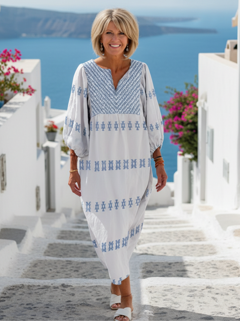 BÉRÉNICE™ | BOHEMISK BRODERT MAXI-KJOLE