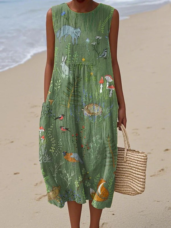 MELISSA™ | WOODLAND MIDI-KJOLE