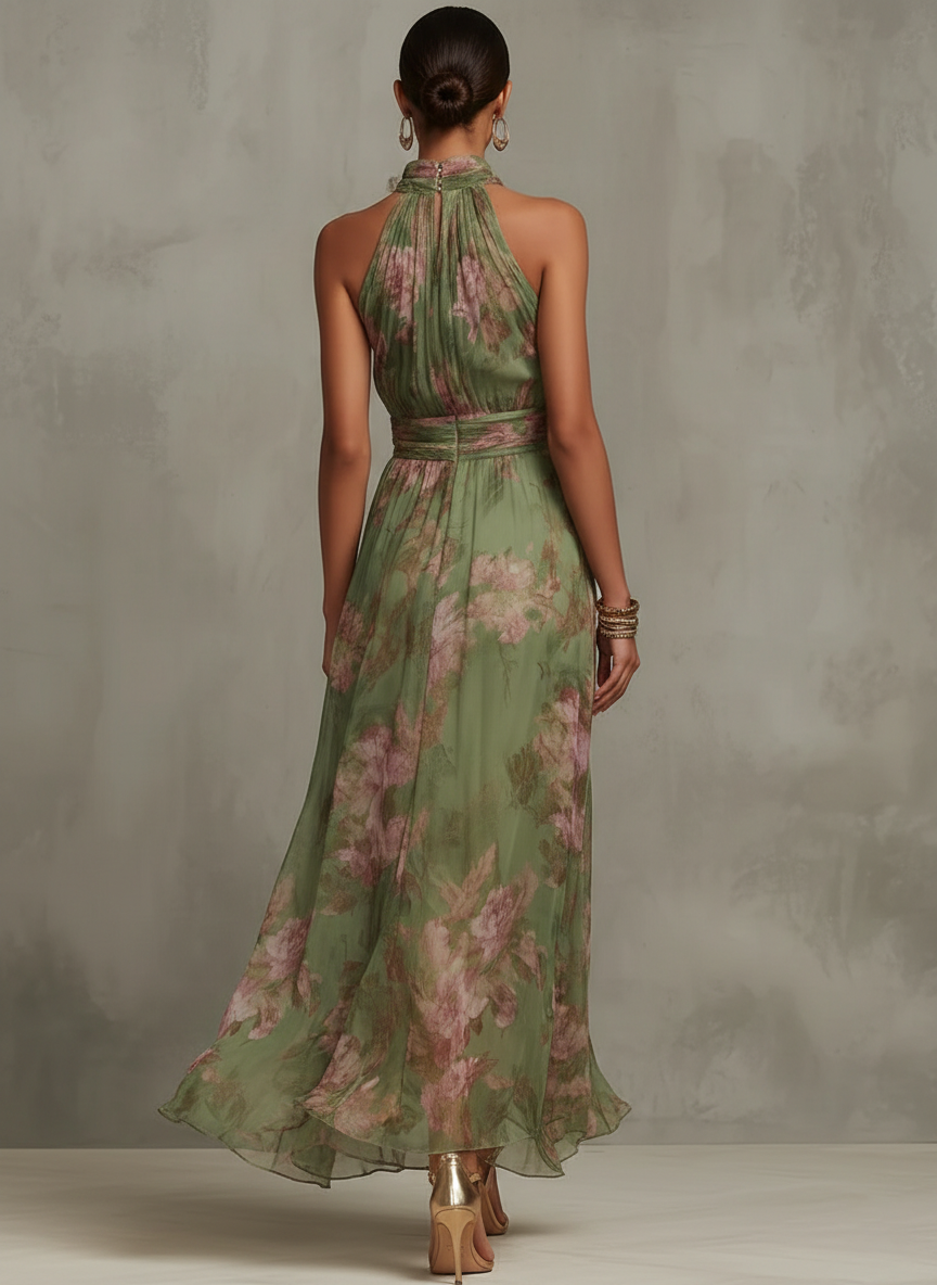 Sophie | Elegant Blomstret Maxikjole