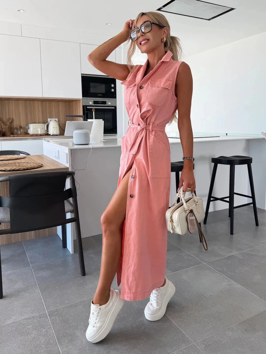 Isabelle™ Maxi Denim Kjole