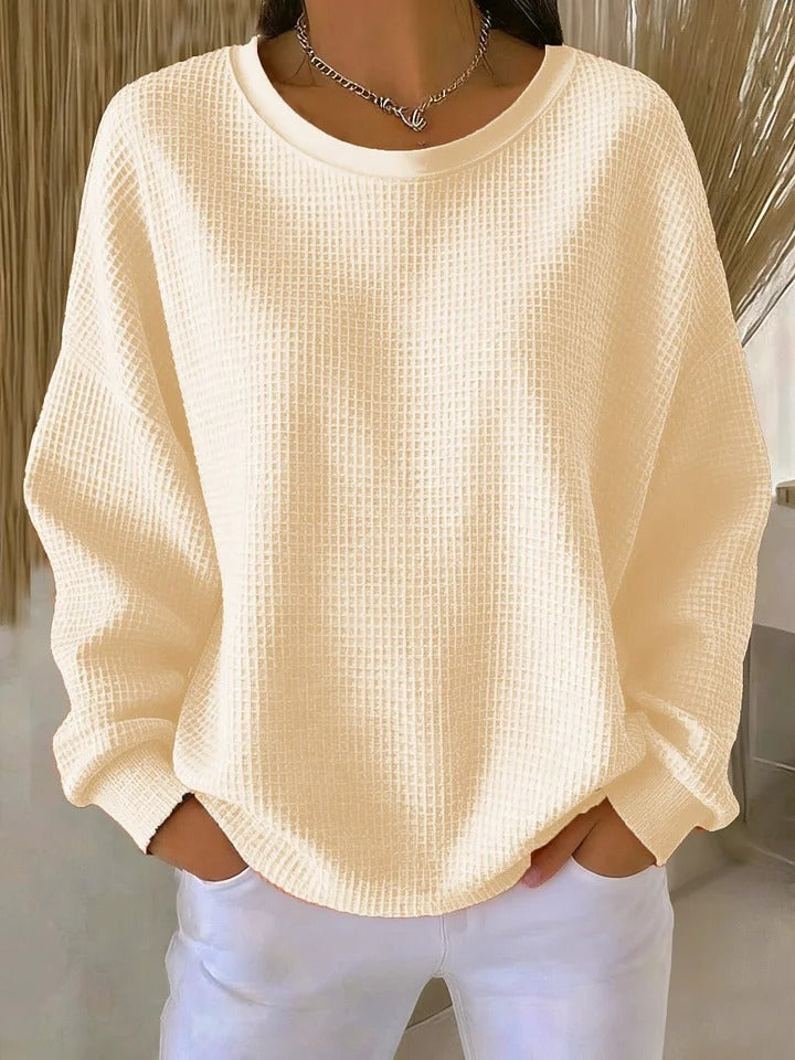 MIRIAM™ | KOSELIG STRIKKEGENSER — Apricot