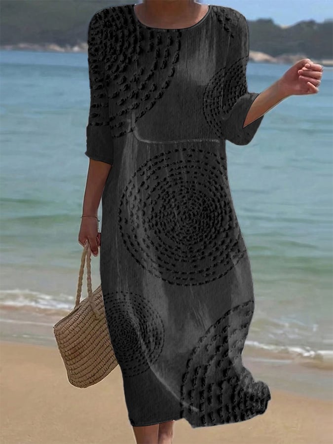 MATHILDA™ | AVSLAPPET BRODERT STRANDKJOLE