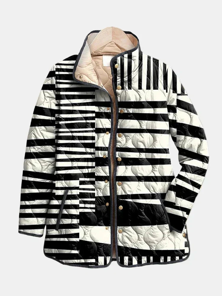 VERONIQUE™ | QUILTET JAKKE MED PRINT