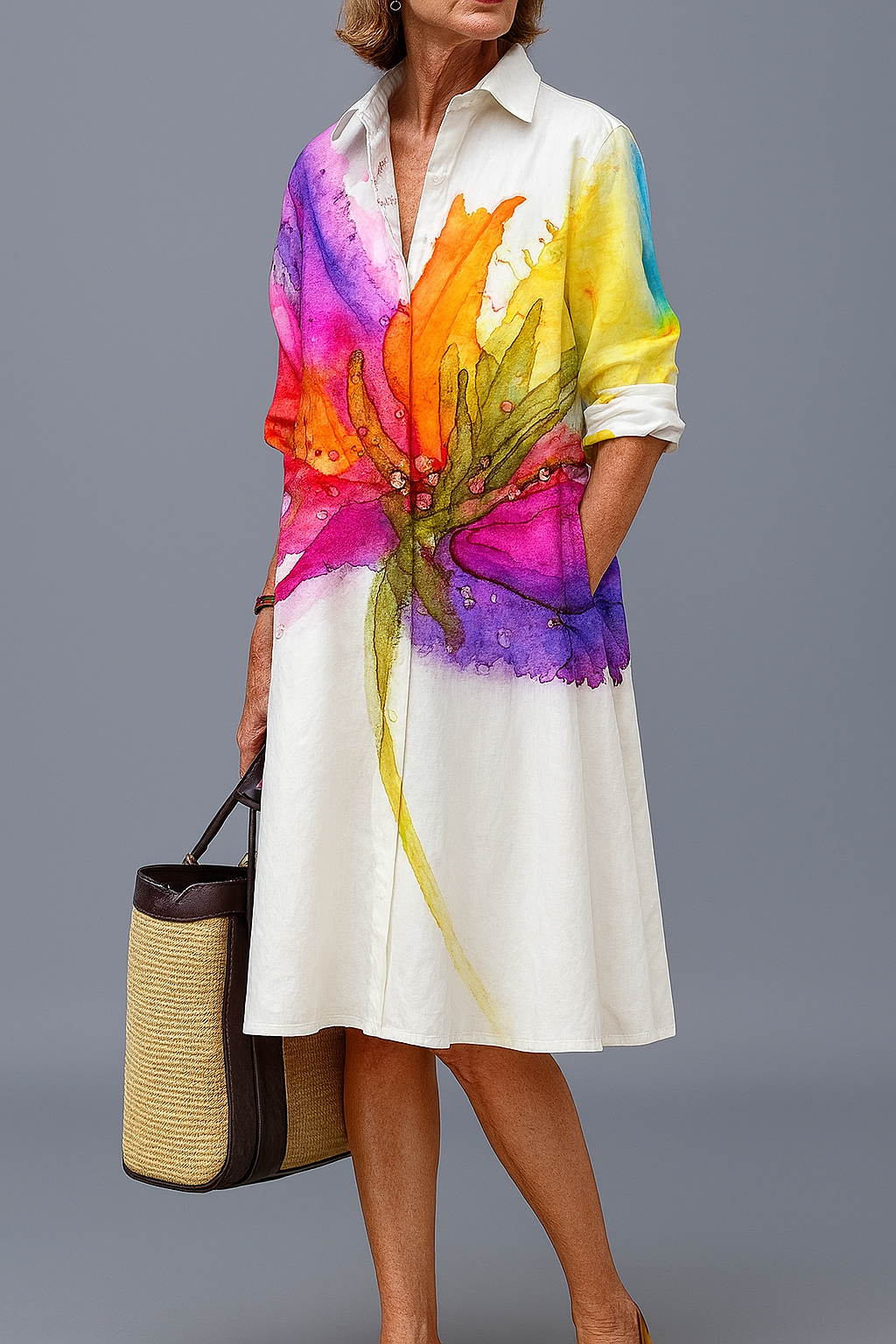 LYDIA™ | ELEGANT MIDI-KJOLE