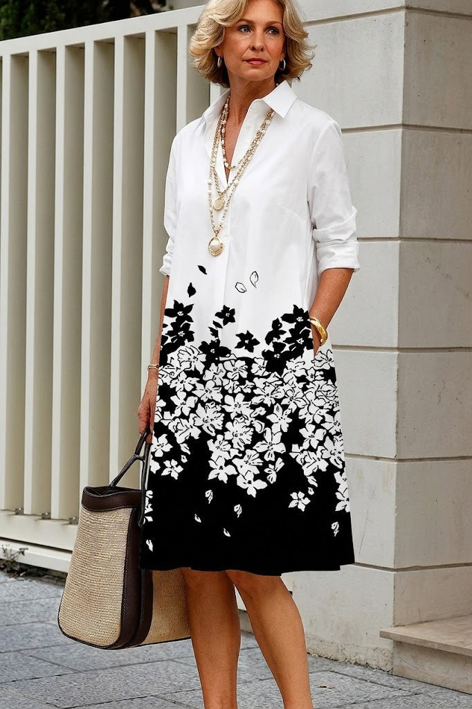 RUBY™ | BLOMSTER MIDI-KJOLE