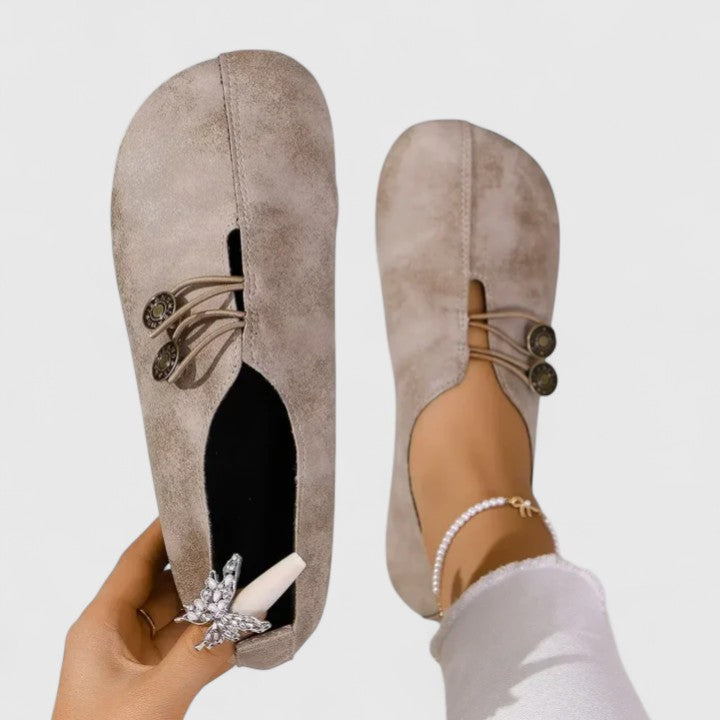 CATERINA™ | ELEGANTE MOKKASINER — Hellbraun