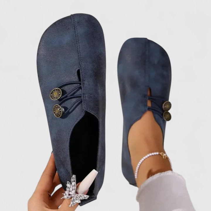 CATERINA™ | ELEGANTE MOKKASINER — Marineblau