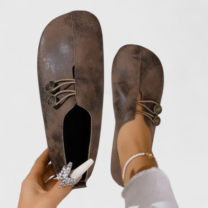 CATERINA™ | ELEGANTE MOKKASINER — Mørkebrun
