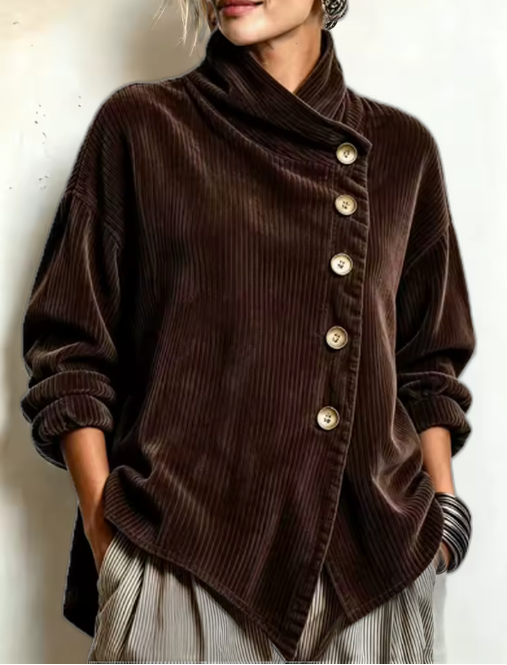 Mietta™ Oversized Jakke — Mørkebrun