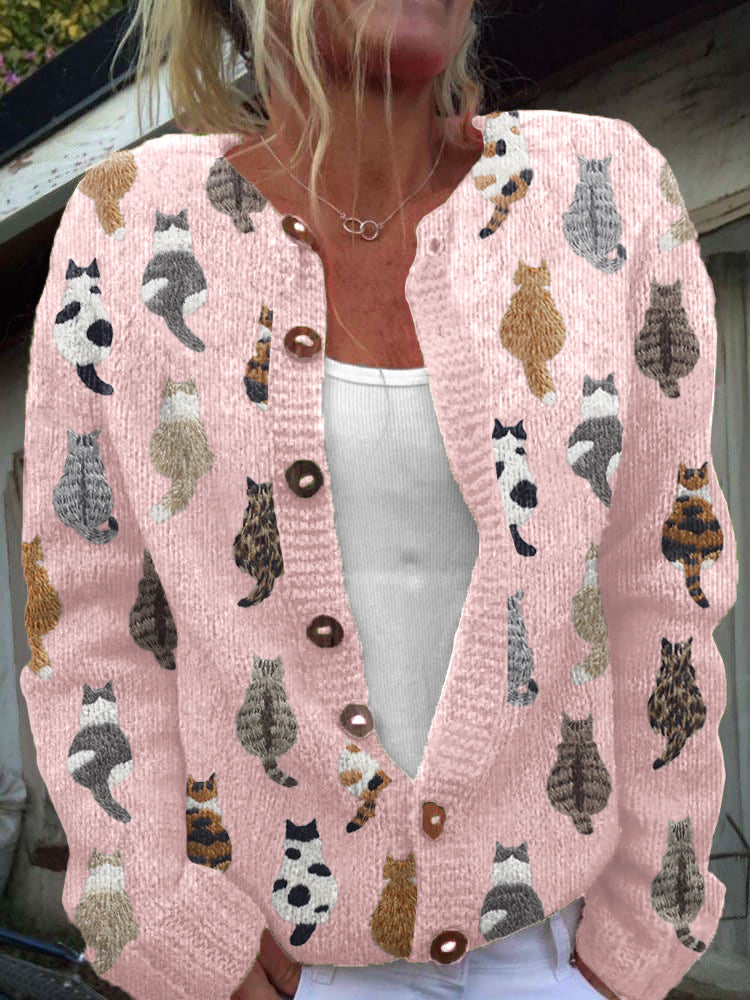 OTTAVIE™ | STRIKKECARDIGAN — Rosa