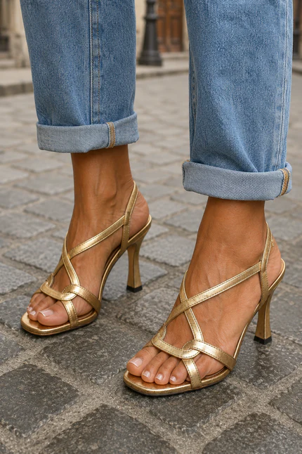 ELISABETTA™ | ELEGANTE GULLSANDALER MED HÆL