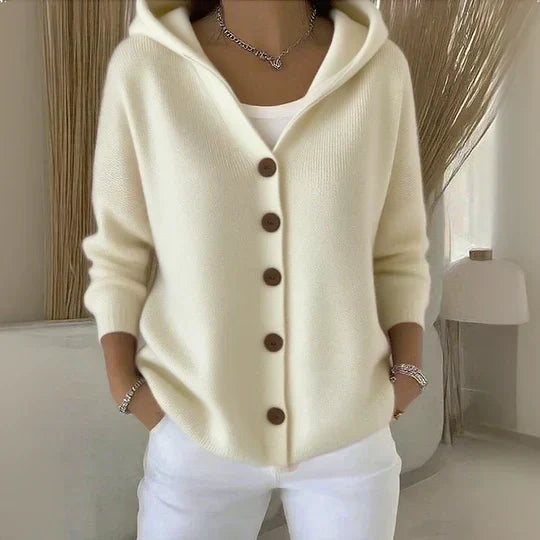RANDI™ | STRIKKECARDIGAN — Beige