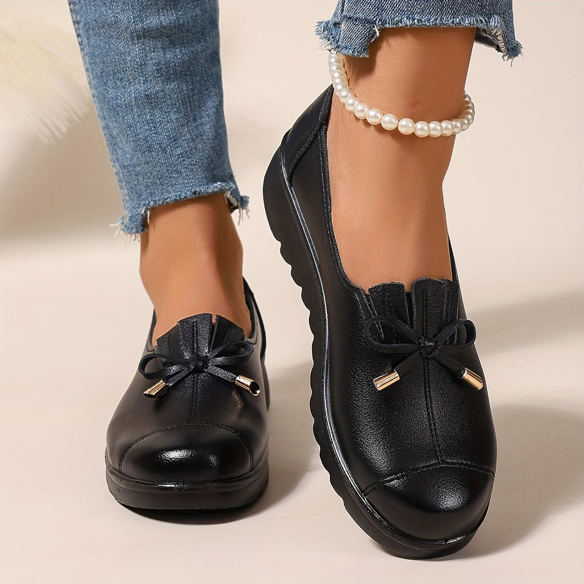 ROSALIE™ | LOAFERS MED SØYFE — Svart