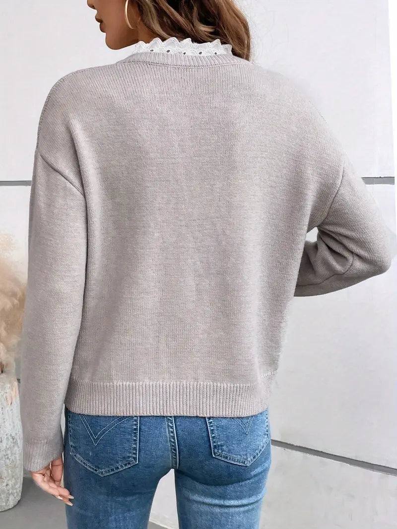 Kaitlyssa™ Elegant Genser med V-hals