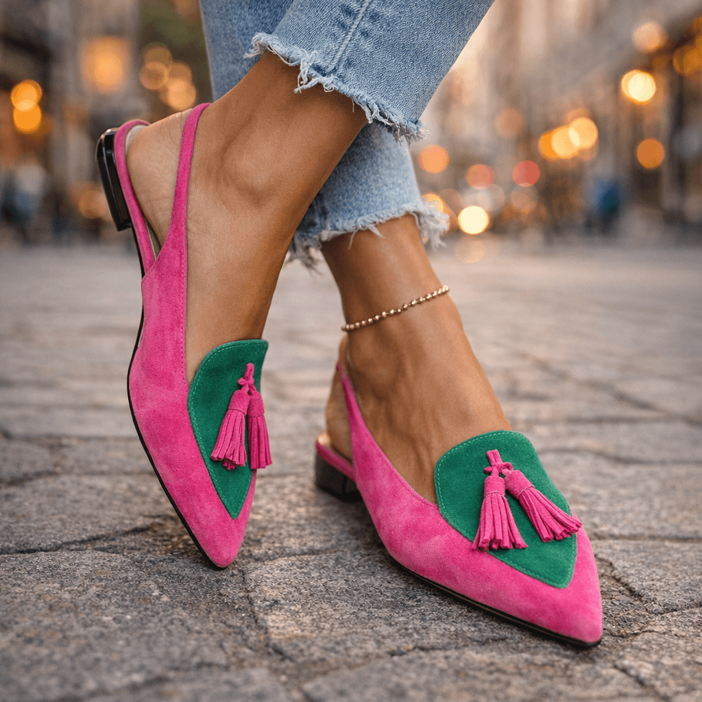 ELENA™ | SANDALER MED REMMER OG FRYNSER