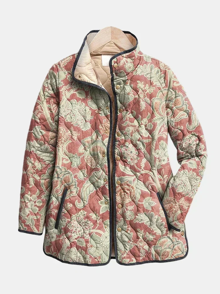 PAULINE™ | QUILTET JAKKE MED PRINT