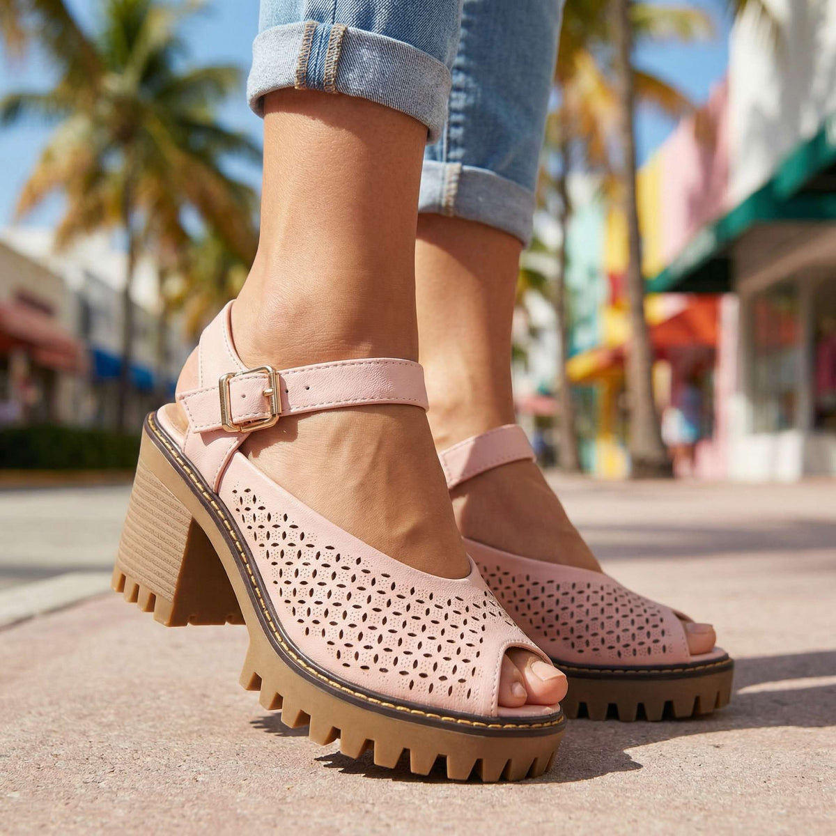 Larissa | Sandal Hæler