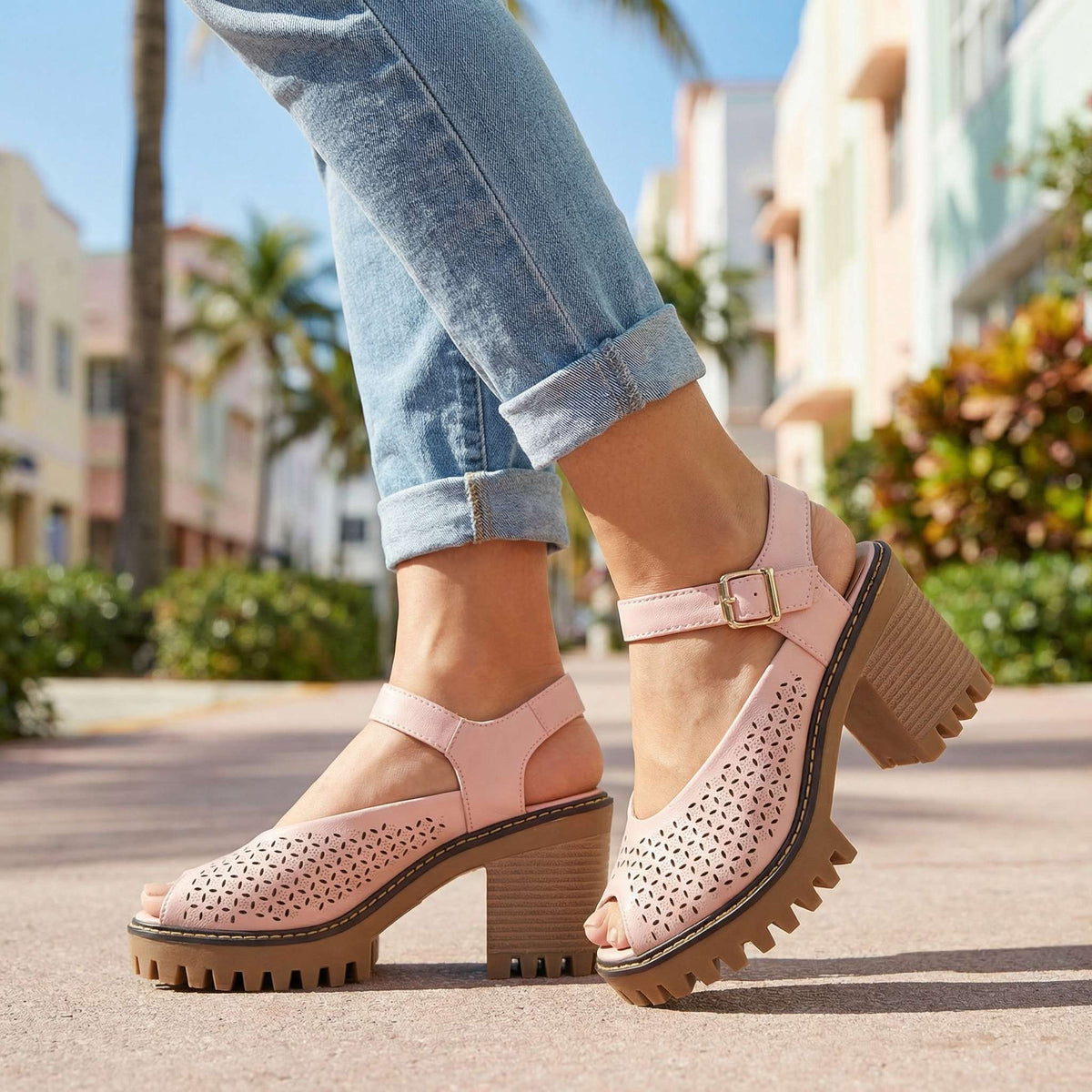 Larissa | Sandal Hæler