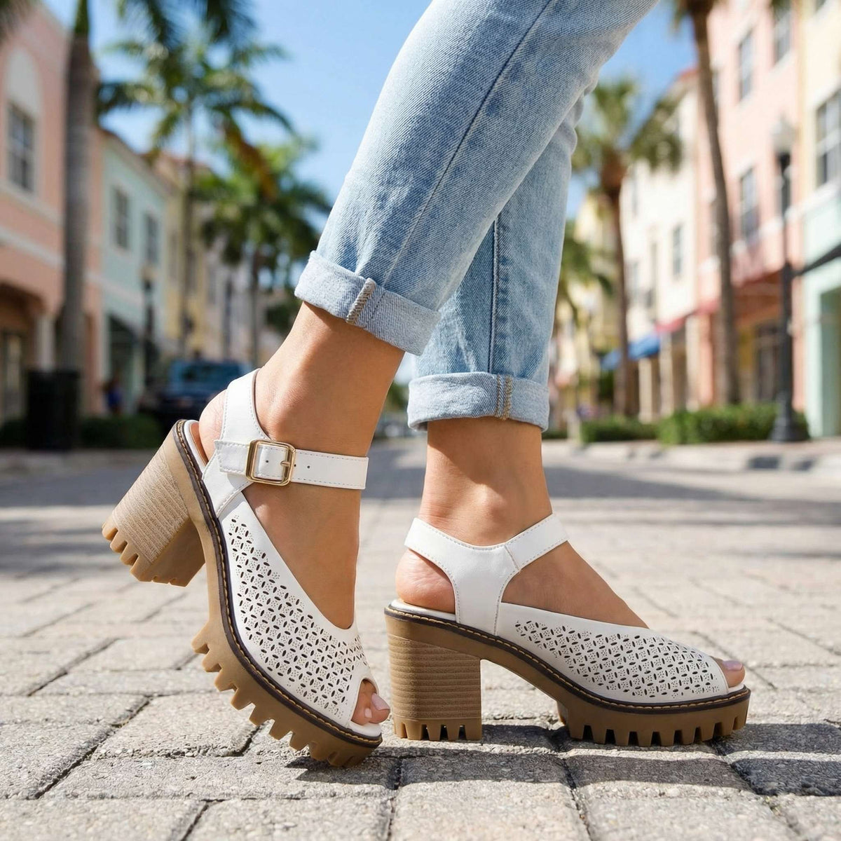 Larissa | Sandal Hæler