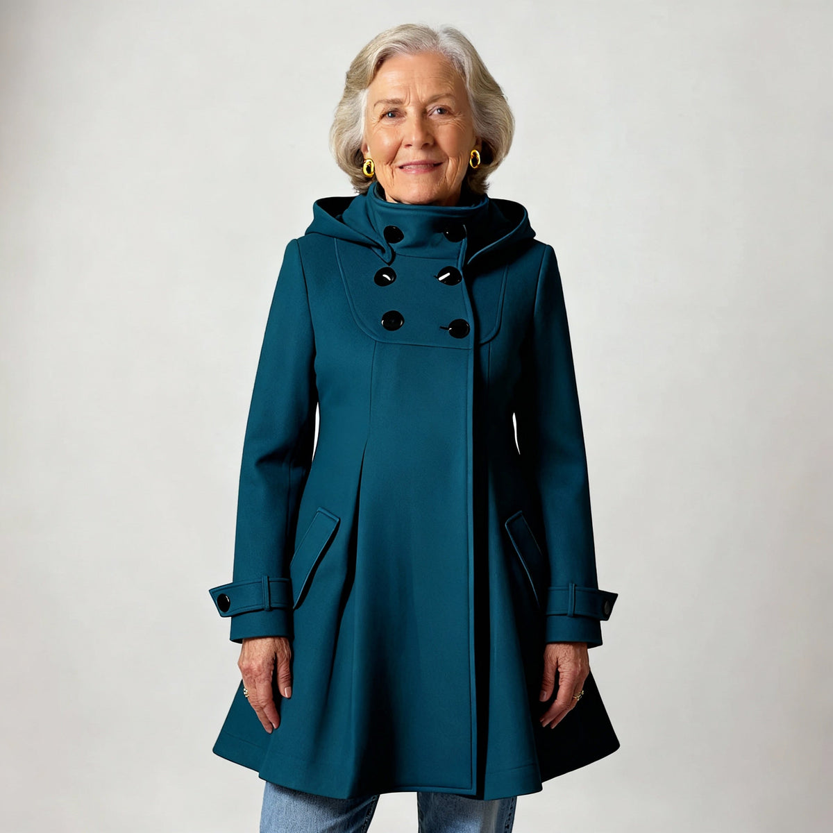 JAZMIRETH™ | ELEGANT JAKKE — Mørkegrønn
