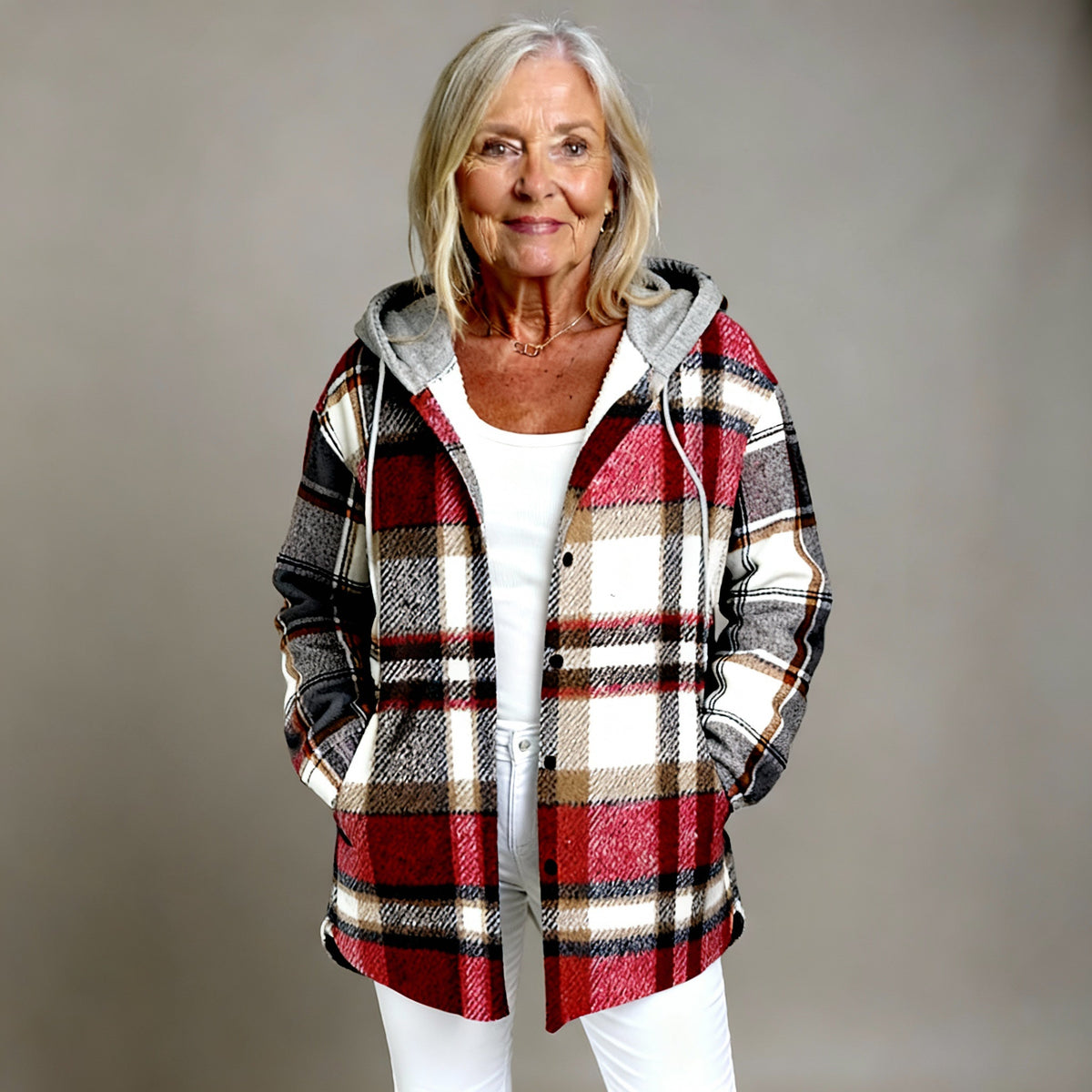 MARTINA™ | ELEGANT JAKKE — Rød