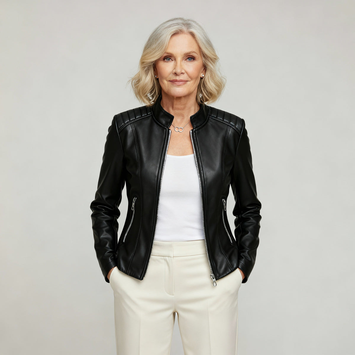 GIORGINA™ | ELEGANT JAKKE — Svart