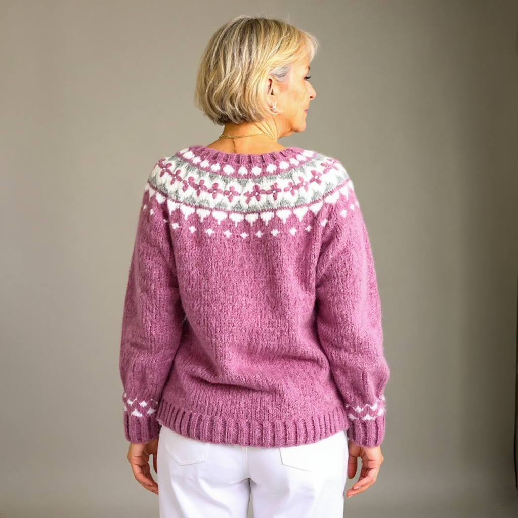 ELISE™ | RETRO ISLANDSK ULLCARDIGAN