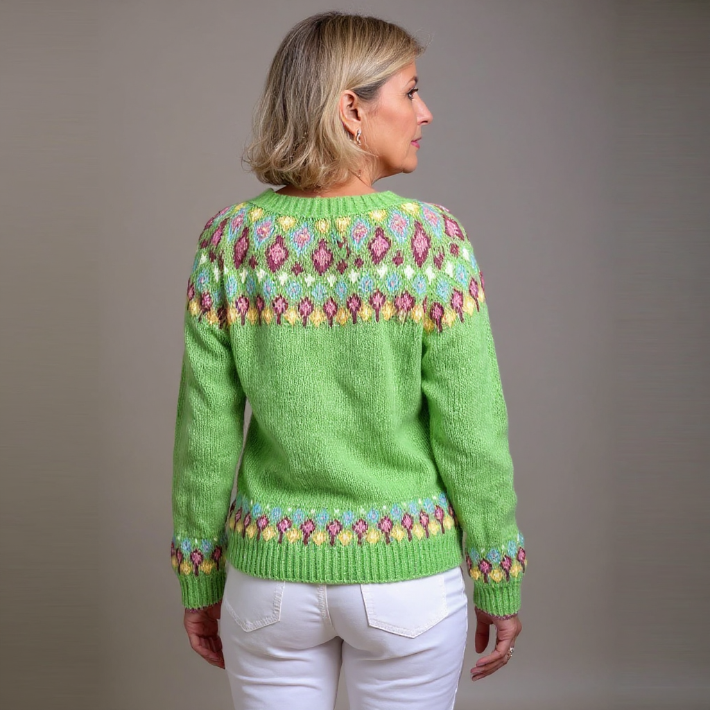 LINDA™ | KLASSISK ISLANDSK ULLCARDIGAN