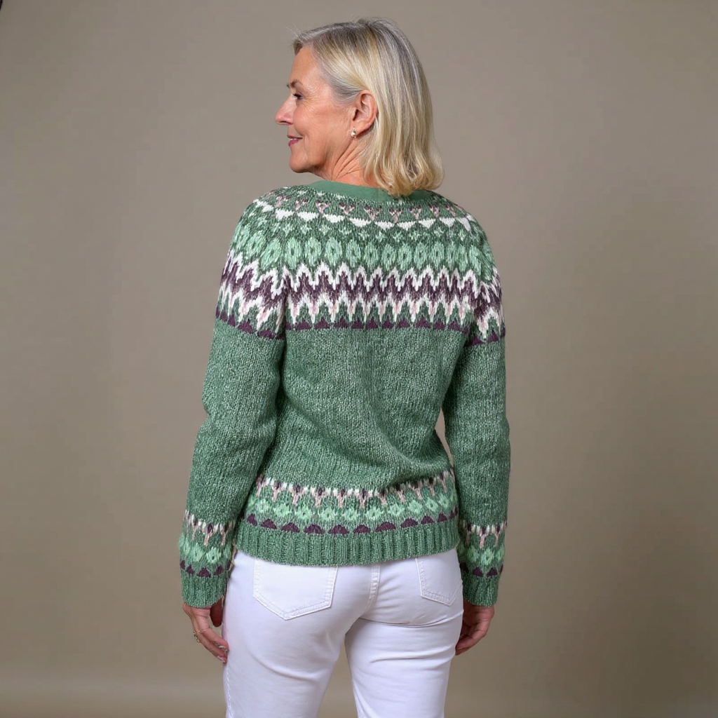 INGER™ | RETRO ISLANDSK ULLCARDIGAN
