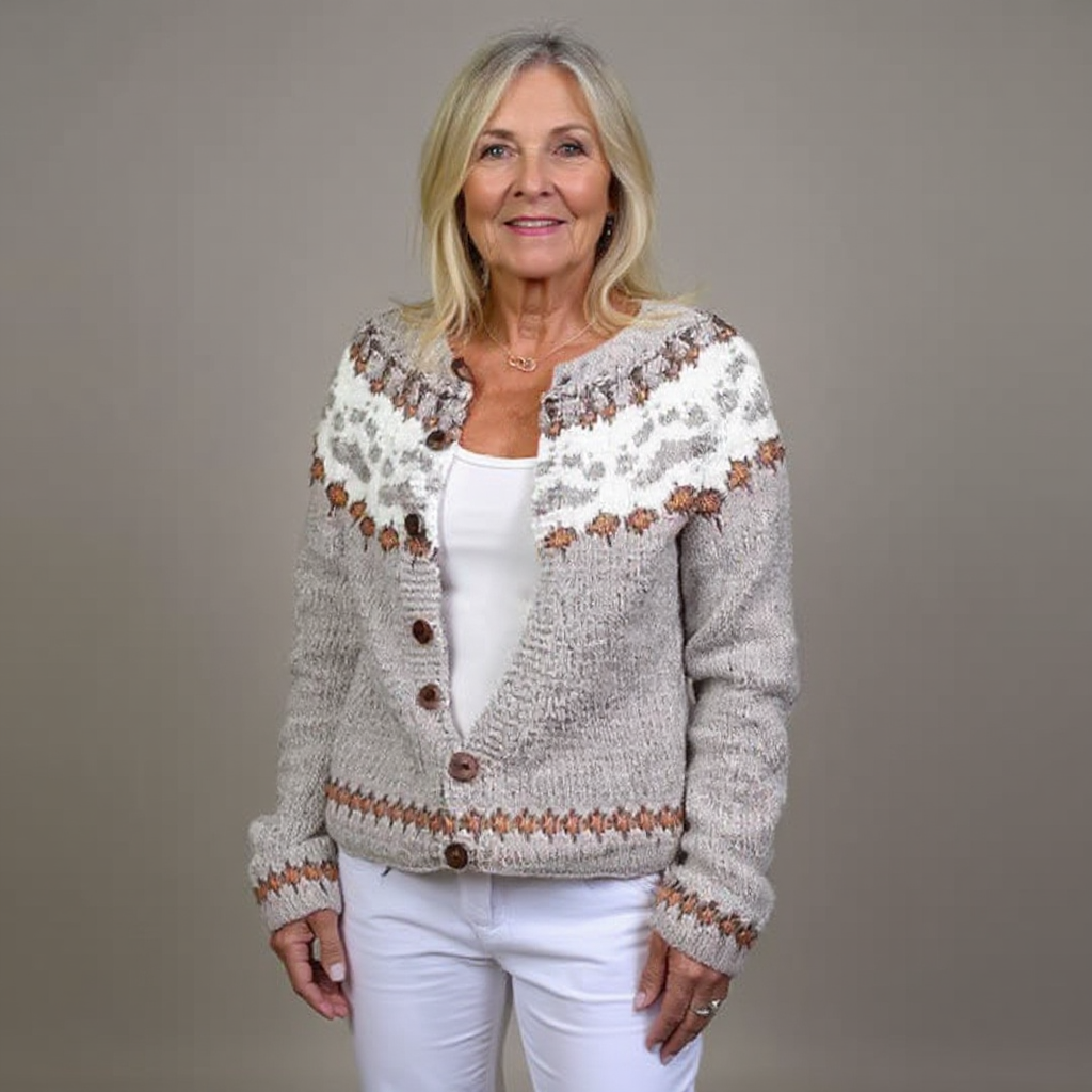 ELLY™ | KLASSISK ISLANDSK ULL VINTAGE-CARDIGAN